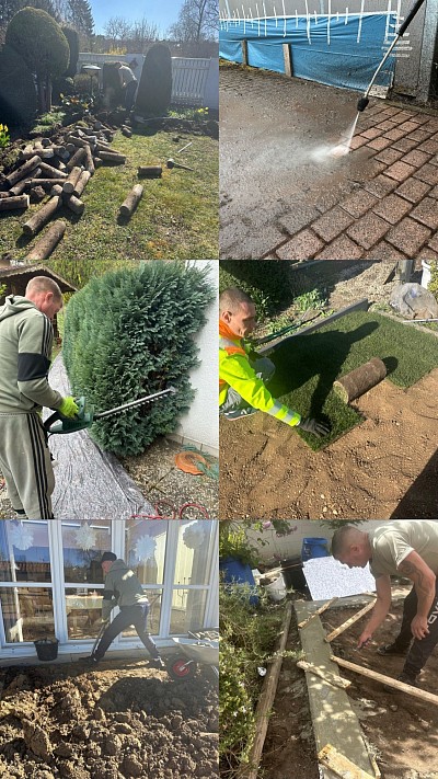 Wir verlegen Ihren Rasen – schnell, sauber und professionell. Ob Rollrasen oder Aussaat – wir sorgen für sattes Grün in Ihrem Garten!
